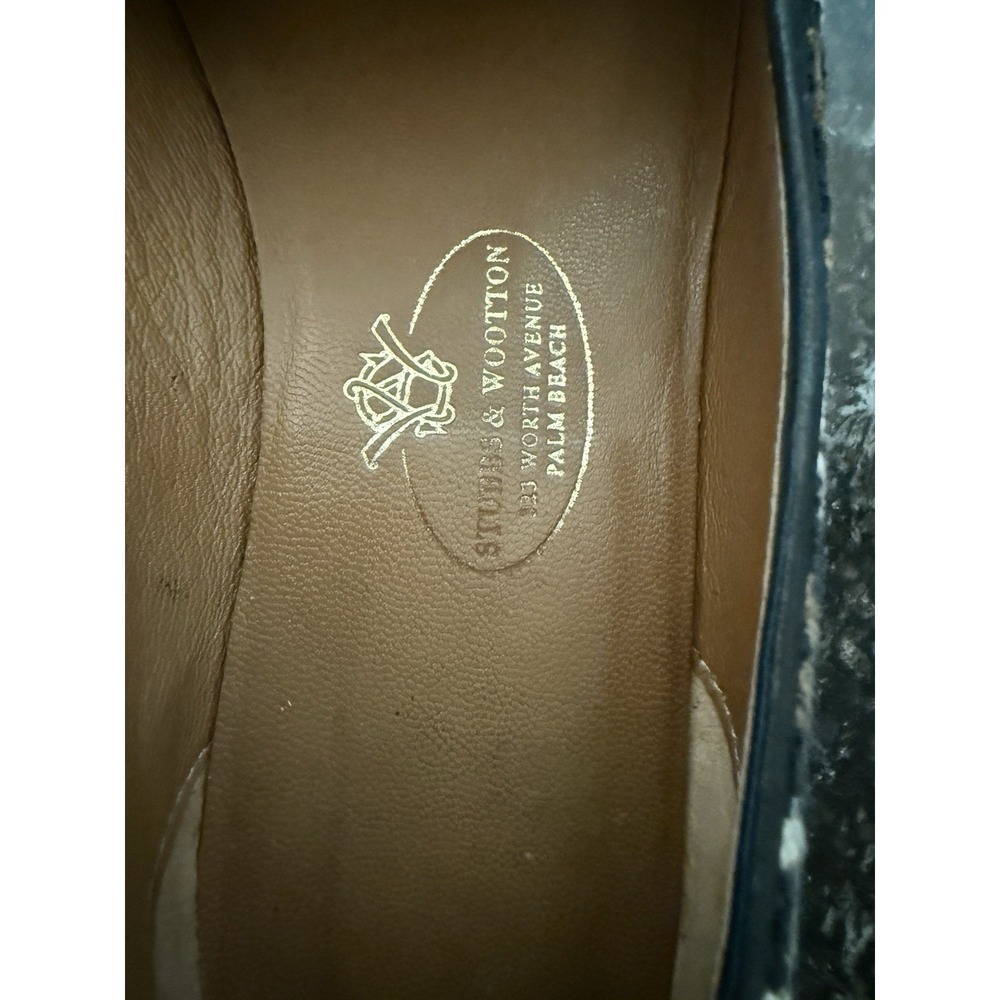 Stubbs & Wootton Palm Beach Needlepoint Loafers Slippers Geometric Women 9.5 - Picture 6 of 16